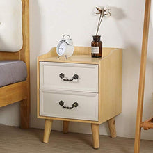Comodino Comodino con cassetti in Legno massello, con Forte capacità di Cuscinetto per Camera da Letto, Studio, ECC. Bellissimo. B