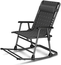Sedia a dondolo pieghevole da giardino, con poggiatesta ergonomico, peso massimo 160 kg