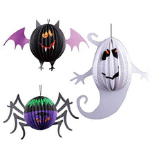 ARTFFEL Vola 2pcs Halloween Lanterne appese Delicato Creativo Modello di Grandi Dimensioni Spider Tatuaggi Lanterna Luce Scene Bonus for Ambientazione Esterna Partito .Compleanno