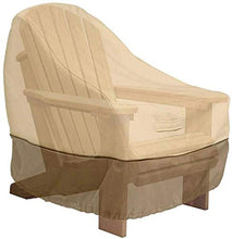 N / A Tessuto di Oxford Copertura Antipolvere per la Poltrona in Rattan cubo Copertura Impermeabile Pioggia Giardino con Patio Esterno, 123x123x74cm