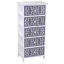 Vacchetti Gianna Mobiletto, Legno, Bianco Grigio, Grande