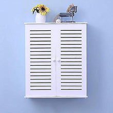 IPRE Armadietti di Medicina per Il Bagno sopra la Toilette, deposito a Prova di umidità Hanging Cabinet Balcony Louver Hanging Cabinet Cabinet Cabinet Wall Mounted Wall Cabinet