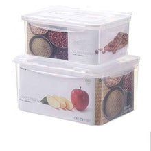 di Plastica Contenitore per Alimenti,Usato per Congelatore Cucina Sicurezza Senza BPA Multifunzione Rettangolo con Coperchio E Maniglia Scatola di Immagazzinaggio-A