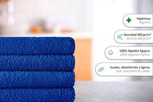 Eiffel Textile Set di asciugamani di qualità in spugna, 400 g, 100% cotone egiziano, 4 x lavandino, 4 pezzi