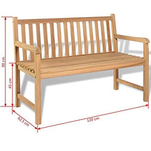 QWSX Tavoli e sedie da Esterno Moderna all'aperto Giardino Patio Panca Teak Legno con Finitura Lounge Panca for sedie in Stile Mobili Gardern Balcone Cantiere Classic Tempo Libero e intrattenimento