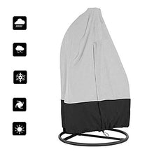Fablcrew - Copripoltrona sospesa da giardino, copertura di protezione per uova, sedia, impermeabile, giardino, rattan, vimini, poltrona sospesa, copriseduta per uova, sedia da cortile 210D Oxford