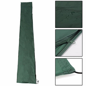 SISHUINIANHUA 190x96cm Patio per Esterni Copertura Protettiva Impermeabile con Cerniera per Cerniera per Cantilever Garden Parasol Copertura ombrelloni