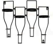 Leifeng Tower Classico Wine Rack Ferro Battuto Black Wall Hanging Retro Style European Industrial semplicità Semplice e Durevole Forte e Stabile Portante capacità