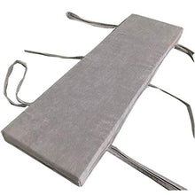Yzzlh - Cuscino per panchina per interni e esterni, 2 3 e 4 posti, morbido cuscino per dondolo da giardino, antiscivolo, 30 x 200 x 3 cm, colore: grigio