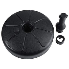 Fishlor Portaombrelli, Base per ombrellone da Esterno in plastica Cortile da Giardino Forma Rotonda Supporto per Supporto per ombrellone riempibile con Sabbia d'Acqua