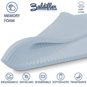 Baldiflex Emporio Correttore Materasso Matrimoniale Topper Memory Fresh Wave H6 con Fodera Maxicool 180x190 cm