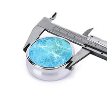 Scatola rotonda per medicina portatile, mini portapillole in metallo, dispenser per pillole tascabili, borsa da viaggio, regalo astratto