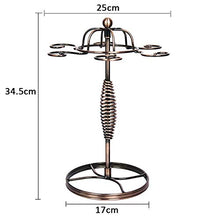 Wine Rack, Wine Rack calice titolare creativo autonomo contatore del vino del calice di vetro Scaffale con 6 ganci Bronze Display Stand Rack WTZ012