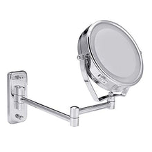 Specchio per Il Trucco Specchi Cosmetici per Trucco da Barba con Illuminazione A LED da 6"per Montaggio A Parete, Ingrandimento 7Xper Toeletta