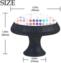 Colorful Polka Dot Pomelli per Porta Set di 4 Pomelli per Mobili Manopole per Cassetti Cucina Armadio Vetro