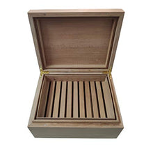 XINBO Cigar Humidor, può Contenere Circa 100 sigari, Scatola di sigari in Legno massello, con igrometro e umidificatore