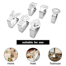 Clip per tovaglia, in acciaio inox, 6 pezzi, per tovaglia, tovaglia, clip per tovaglia, per esterni, picnic, barbecue, matrimonio, feste fai da te