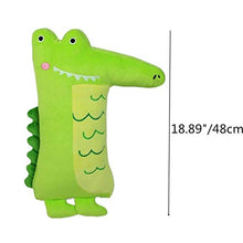 WESEEDOO Dinosauri Peluche Cuscini Decorativi Bambini Cuscini Carini plushie Cuscino Carino Cuscino Morbido per Bambini Peluche Dinosauri di Peluche Lussuoso Long Mouth Crocodile