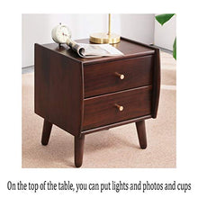 GXT WGZ- Comodino Camera Locker, Camera da Letto Comodino, Soggiorno Locker, Living Room Divano Fianco del Mobile (Color : Walnut Color)