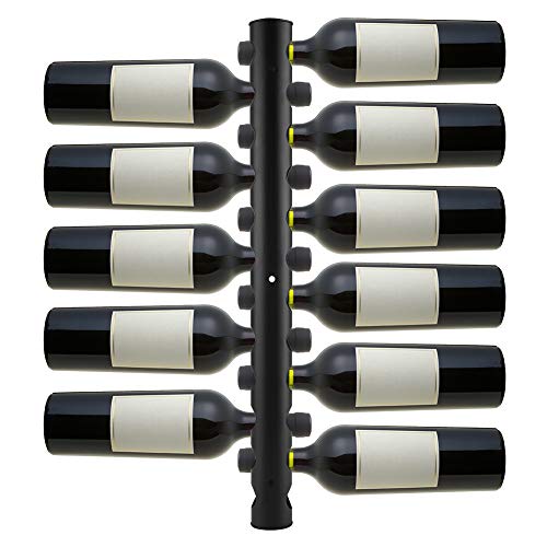 Aufee Cremagliera del Vino, mensole del Vino fissate al Muro dell'Acciaio Inossidabile Stile Moderno Una scanalatura Domestica Libera della Cucina del Supporto del Vino di 12 Fori