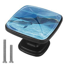Coppia di delfini 4 PCS Pomelli per Porta, Pomolo per Mobile, Pomelli per Mobili con Viti, Maniglia per Armadietto, Pomelli per Porta, Pomelli per Cassetti per Porta, Armadio, Cassetto e Credenza