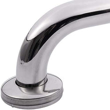 Binchil - Maniglia per vasca da bagno, in acciaio inox, con supporto per doccia, 30 cm