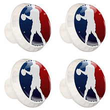 Basketball Silhouette 4 PCS Pomelli per Porta, Pomolo per Mobile, Pomelli per Mobili con Viti, Maniglia per Armadietto, Pomelli per Porta, Pomelli per Cassetti per Porta, Armadio, Cassetto e Credenza