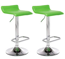 CLP Set 2 Sgabelli Bar Dyn In Similpelle I Coppia Sedie Da Cucina Bancone Con Poggiapiedi, Colore:bianco