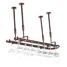 VSander Portabottiglie Da Soffitto In Materiale Battuto Portabottiglie Da Parete Altezza Regolabile Portabottiglie Da Parete In Ferro Metallico Portabottiglie Da Vino Calice Portabicchieri Calice Stil