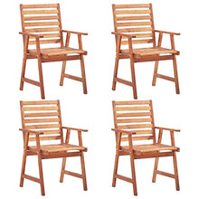 vidaXL Sedie da Pranzo da Esterni 6 pz in Legno Massello di Acacia