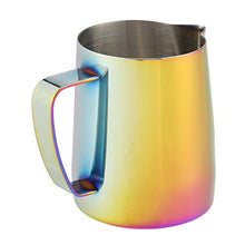 Rockyin 350mL Acciaio Inossidabile Tazza di caffè della Tazza Bella della Schiuma di Latte Brocca for Latte Art di Sette Colori