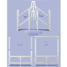 JJZXT Pieghevole Armadio Semplice Panno Gabinetto delle Famiglie l'installazione in Armadio Camera da Letto Moderna Semplice Camera Assembly
