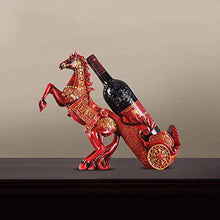 Elegante Semplicità Cavallo Rosso Portabottiglie Raffreddatore Di Vino Ornamenti Decorativi Sposo Regalo Di Inaugurazione Della Casa Artigianato Europeo e Americano Articoli Fatti a Mano Resina Fatta