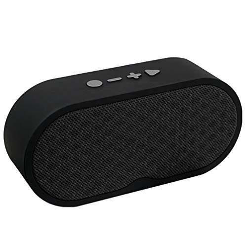 EXCEART Mini Altoparlante Wireless Subwoofer Basso Telefono Cellulare Stereo FM Altoparlante Lettore Musicale unità USB Scheda Tf per Esterno Interno (Nero)