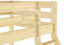Erst-Holz Letto a Castello 3 piazze per materassi 140x200-90x200anche per Adulti in Pino 60.19-09-14