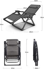 Sedie reclinabili per sedie reclinabili, chaise longue pieghevoli, resistenti, regolabili, a gravità zero, per esterni, spiaggia, patio, supporta 150 kg