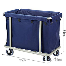 MEI XU Carrelli di Stoccaggio Carrello portautensili Rettangolare in Acciaio Inossidabile per Carrello di Pulizia della Camera d'albergo Carrelli di Utilità (Colore : B, Dimensioni : 95 * 56 * 84CM)