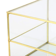 Mavis Laven Scatola portaoggetti per Cosmetici da Tavolo, Organizer per cancelleria Multifunzionale con 2 Scomparti per Display da Tavolo Strumento cosmetico per Uso Domestico (Oro)