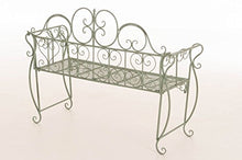 Mendler Panchina Stile Romantico CP029 46x128x94cm Verde Antico