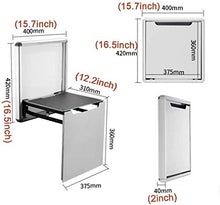 4cm Ultra sottile Sedia da parete invisibile Pieghevole Sgabello da bagno Sgabello Damping Sedia da parete a soffitto in acciaio a freddo Sgabello che cambia sgabello adatto per portico / camera da le