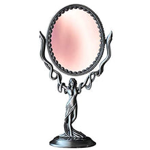 MMWYC Specchio for Il Trucco da Viaggio Compatto Specchio da Tavolo retrò Europeo Flip Specchio bifacciale Princess Specchio Girevole 360 ° Ingrandimento