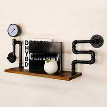 MoDi Wine Rack Retro Style Industriale Tubo di Acqua a Parete Vino Rack (L80cm * W20CM * H30CM)