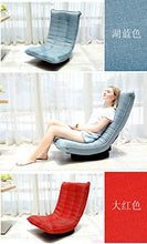 Divano pigro Poltrona Girevole Lazy Couch Camera da Letto con Balcone Camera da Letto per Il Tempo Libero (Colore : Lake Blue)