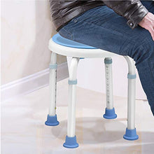 LARS360 Medical - Sgabello da doccia, in alluminio e HDPE, regolabile in altezza, con supporto antiscivolo fino a 120 kg