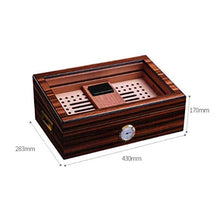 NIHAOA Accessori del Sigaro La corrosione Leggero Cigar Humidor Valigia - con Pannello Frontale Digitale igrometro Versatile Forte Resistente all'Uso Seal Buon apporto di umidità
