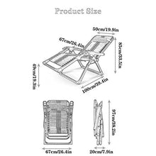 HXCD Sedia a Sdraio a gravità Zero per Giardino, Sedia a Sdraio Pieghevole reclinabili Pieghevoli in Metallo Resistente Portatile Rilassante Letto reclinabile mobili da Giardino per Prato all'ape