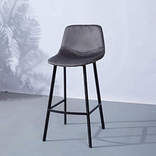 SANSHUI Moderna Sgabelli Contatore Bar Presidenza con Ergonomica Bar Sgabelli Insieme di 2 3 4 Poggiapiedi Pranzo Bancone Sgabello 0924 (Color : Gray, Size : Bar Stools Set of 4)