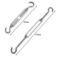 Kit di Fissaggio e Installazione 10PCS Heavy Duty Kit Fissaggio Tenda a Vela, Kit Fissaggio per Vela da Sole, Kit Fissaggio per Vela da Giardino per Triangolo Rettangolo, Tenda Parasole di Fissaggio