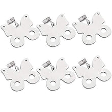 Pesi per tovaglia, 6 pezzi, morsetti per ristorante e cucina, resistenti con clip da giardino, in acciaio inox, per casa, matrimoni, feste all'aperto, picnic, interni antivento, farfalle