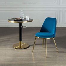 XHCP Sgabello Alto Un Set di 2 sedie da Pranzo in Tessuto, Sedia da Pranzo in Ferro Dorato, Sedia Imbottita in Pelle Scamosciata Casual e Una Cucina, Bar, Sedia da Tavolo, Sedia Laterale (Rosa, g